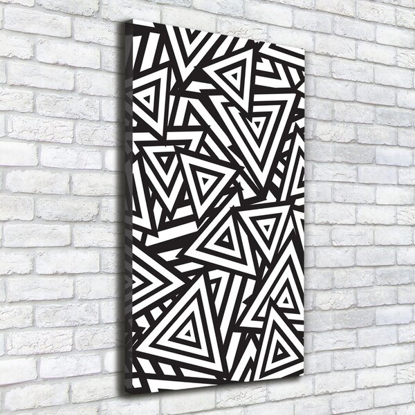 Print pe canvas triunghiuri de fundal
