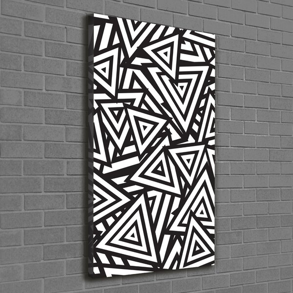 Print pe canvas triunghiuri de fundal