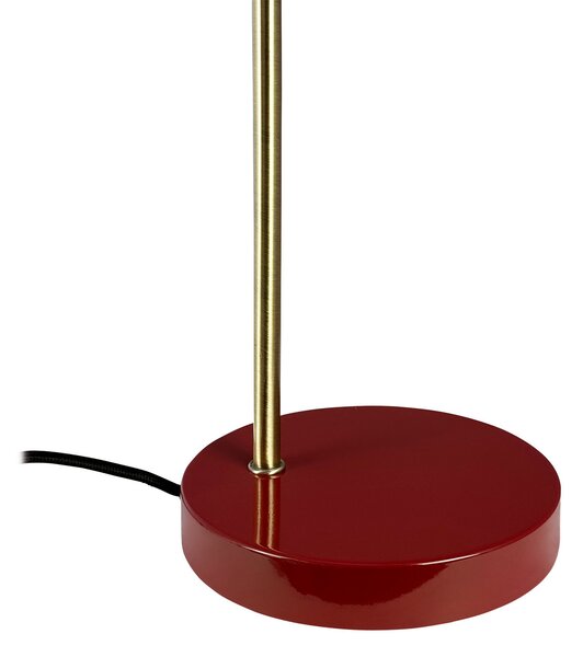 Lampă de masă Dyberg Larsen, Ocean, Roșu, Camera de zi, Metal, Design