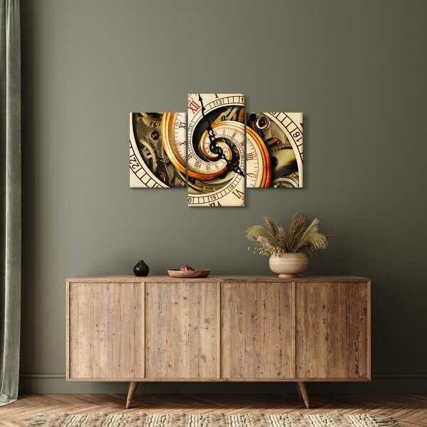 Tablou cu ceas (90x60 cm)