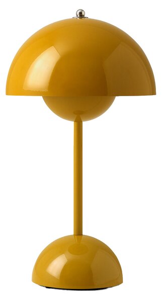 Lampă de masă &Tradition, Flowerpot VP9, reglabil, Galben, Camera de zi, Plastic, Design