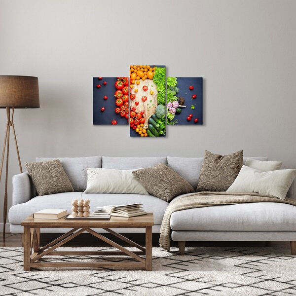 Tablou - Masa plină cu legume (90x60 cm)