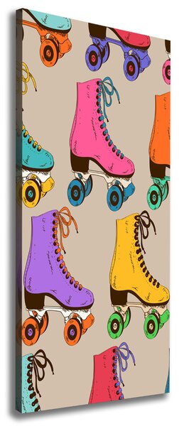 Tablou canvas patine cu rotile colorate