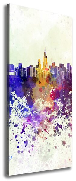 Print pe pânză colorat Chicago