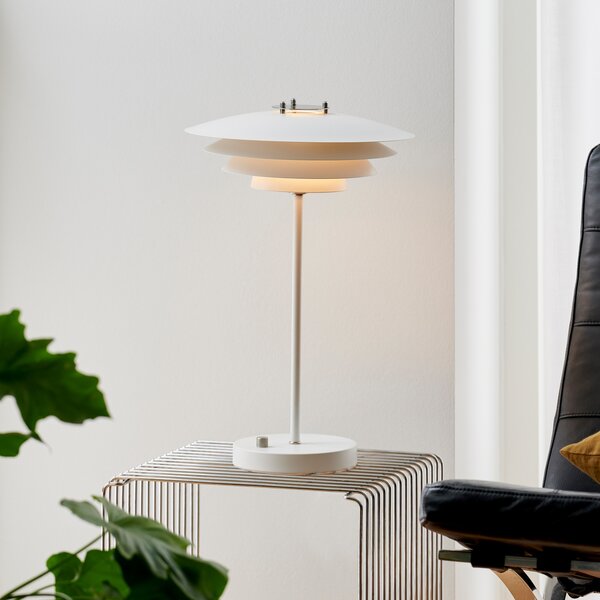 Lampă de masă Nordlux, Bretagne, Alb, Camera de zi, Metal, Scandinavă