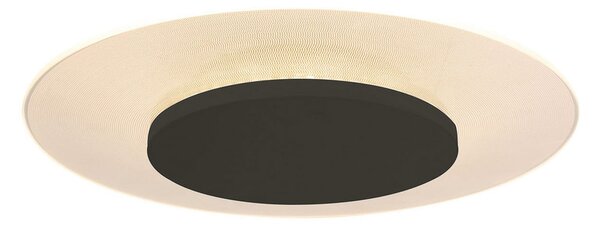 Steinhauer Plafonieră cu LED Lido, negru, Ø 42cm, reglabil, Negru, Camera de zi / sufragerie, Metal, Modern