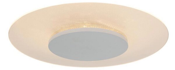 Steinhauer Plafonieră rotundă LED Birma pe alb, dimabilă, reglabil, Alb, Camera de zi / sufragerie, Plastic, Modern, Perete rotund