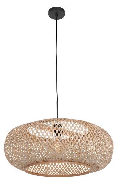 Steinhauer Lampă suspendată Maze, natur, reglabil, Lemn, Camera de zi / sufragerie, Bamboo, Modern