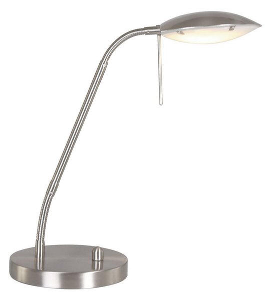 Steinhauer Lampă de birou Eloi, oțel, reglabil, Metalic, Studiu / Birou, Metal, Modern