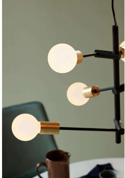 Lustră Pendul Nordlux, Josefine, reglabil, Negru, Camera de zi, Metal, Modern