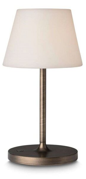 Lampă de masă Halo Design, reglabil, Auriu / Alamă, Camera de zi, Aluminiu