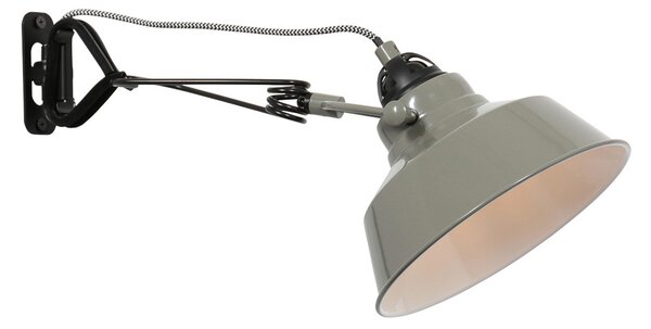 Steinhauer Aplică Nové cu ștecher, verde, Verde, Camera de zi / sufragerie, Metal, Design industrial