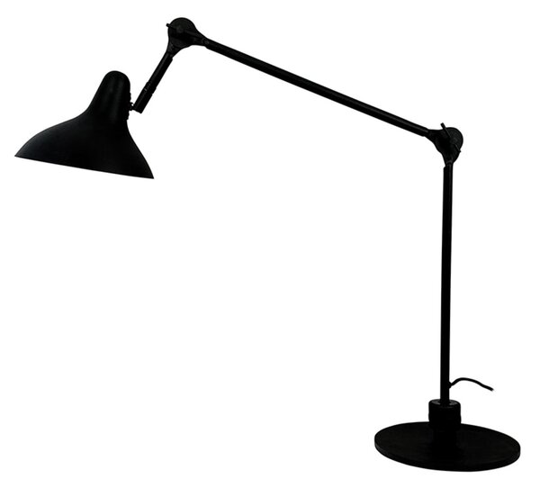 Lampă de masă Dyberg Larsen, Lotus, Negru, Camera de zi, Metal, Scandinavă