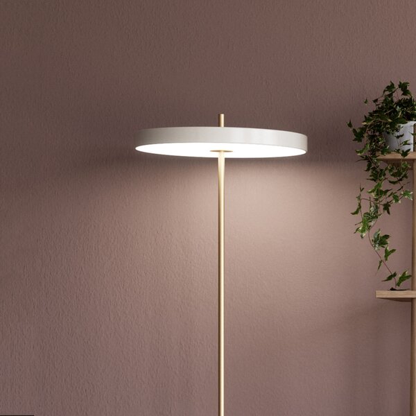 Lampadar UMAGE, Asteria Floor, reglabil, Alb, Camera de zi, Metal, Design
