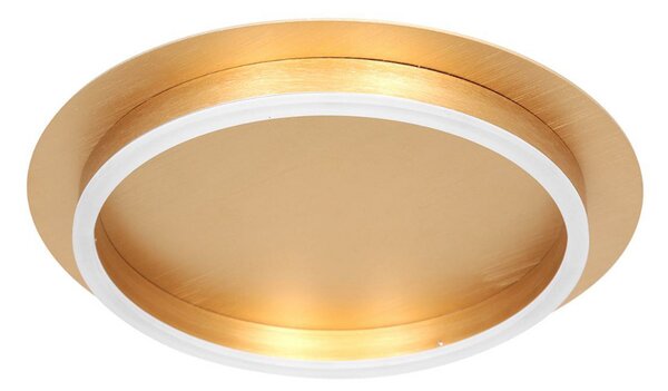 Steinhauer Plafonieră Ringlux LED, aurie, Ø 32 cm, metal, reglabil, Auriu / Alamă, Camera de zi / sufragerie, Metal, Modern