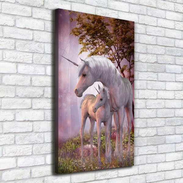 Tablou pe pânză canvas unicorni