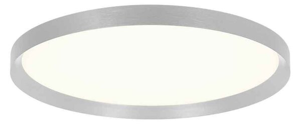 Steinhauer Plafonieră Flady LED, oțel, Ø 50 cm, direct/indirect, reglabil, Metalic, Camera de zi / sufragerie, Metal