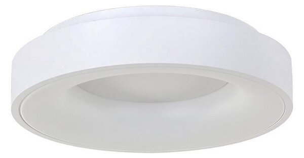 Steinhauer Plafonieră Ringlede LED, 2.700 K, Ø 30 cm, alb, metal, reglabil, Alb, Camera de zi / sufragerie, Metal, Modern