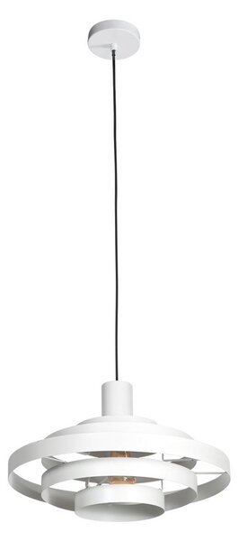Steinhauer Lampă suspendată Halo Cirque, alb, metal, Ø 50 cm, E27, reglabil, Alb, Camera de zi / sufragerie, Metal, Modern