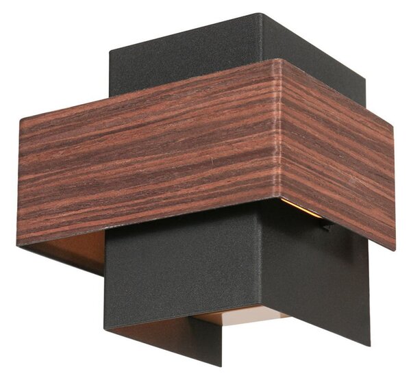 Steinhauer Aplică de perete LED Muro 3367, aspect lemn, sus/jos, G9, 2.700 K, reglabil, Lemn, Camera de zi / sufragerie, Metal, Modern, Priză de perete sus / jos