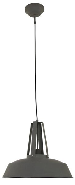 Steinhauer Lampă suspendată Eden, gri, metal, soclu E27, reglabil, Gri, Bucătărie, Metal, Vintage