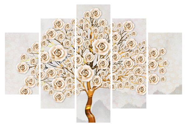 Tablou cu copac cu flori (150x105 cm)