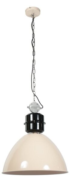 Steinhauer Lampă suspendată Frisk, culoare crem, Ø 50 cm, metal, E27, reglabil, Bej, Camera de zi / sufragerie, Metal, Design industrial