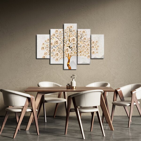 Tablou cu copac cu flori (150x105 cm)