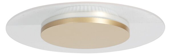Steinhauer Plafonieră LED Lido, culoare aurie, Ø 28 cm, reglabil, Auriu / Alamă, Camera de zi / sufragerie, Metal, Modern