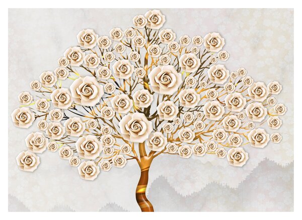 Tablou cu copac cu flori (70x50 cm)