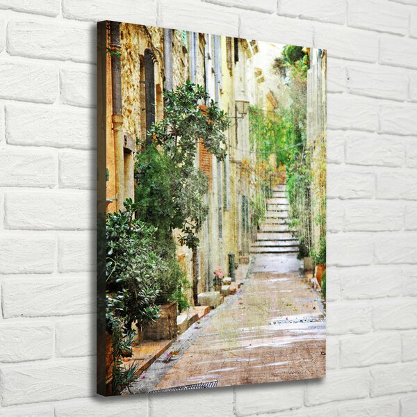 Pictură pe pânză străzile italiene