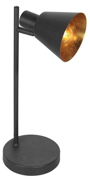 Steinhauer Lampa de masă Oeroe, 1 bec, negru, metal, E14, Negru, Camera de zi / sufragerie, Metal