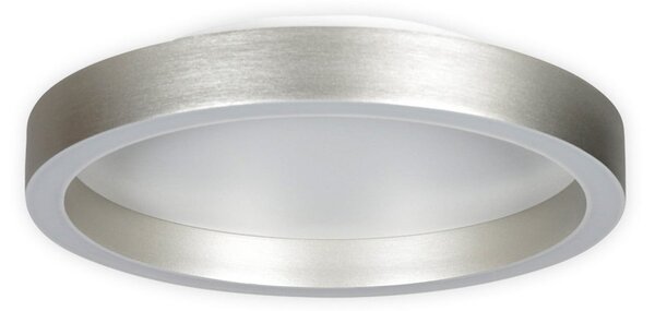 Steinhauer Plafonieră LED Ringlux gri oțel, Ø 30 cm, metal, 2.700 K, reglabil, Metalic, Camera de zi / sufragerie, Metal, Modern