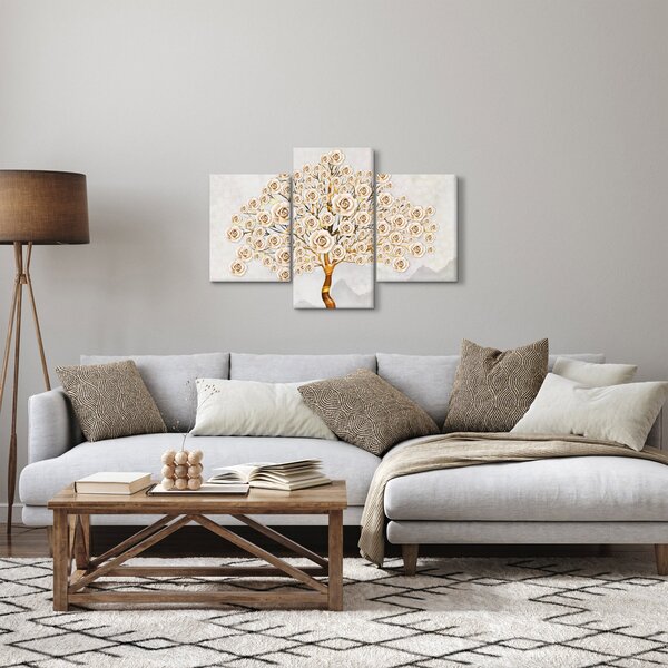Tablou cu copac cu flori (90x60 cm)
