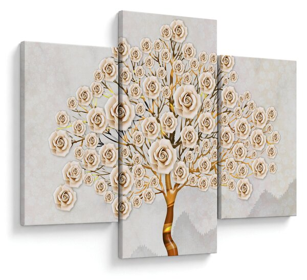 Tablou cu copac cu flori (90x60 cm)