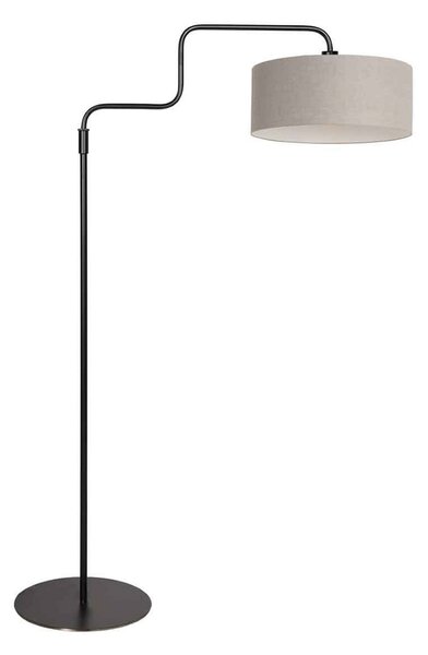 Steinhauer Lampadar Bloeba, negru/culoarea noroiului, înălțime 165 cm, chintz, Negru, Camera de zi / sufragerie, Metal, Modern