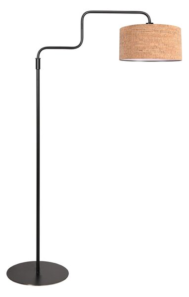 Steinhauer Lampadar Bloeba, negru/maro, înălțime 165 cm, plută, reglabil, Maro / Rugină, Camera de zi / sufragerie, Metal, Modern
