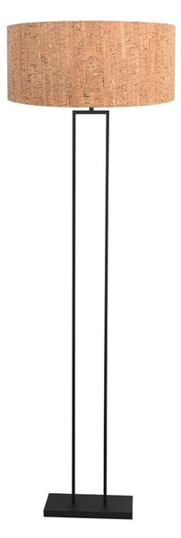 Steinhauer Lampă de tavan Stang, negru/maro, înălțime 160 cm, plută, reglabil, Negru, Camera de zi / sufragerie, Metal, Modern