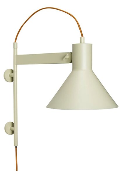 Lampă de perete Hübsch, Verde, Camera de zi, Metal