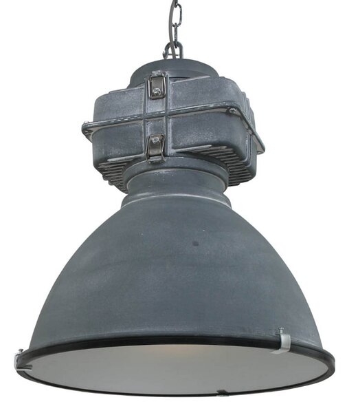 Steinhauer Lampă suspendată Mexlite Densi, gri, Ø 47 cm, metal, reglabil, Gri, Camera de zi / sufragerie, Metal, Design industrial