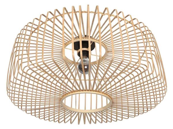 Steinhauer Plafonieră Bloeba, Ø 60 cm, lemn, natural, E27, reglabil, Lemn, Camera de zi / sufragerie, Bamboo, Scandinavă