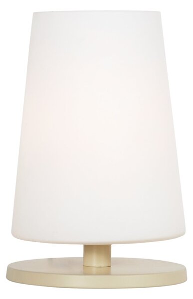 Steinhauer Lampa de masă Ancilla, crem, înălțime 26 cm, metal, sticlă, E27, Alb, Camera de zi / sufragerie, Sticlă