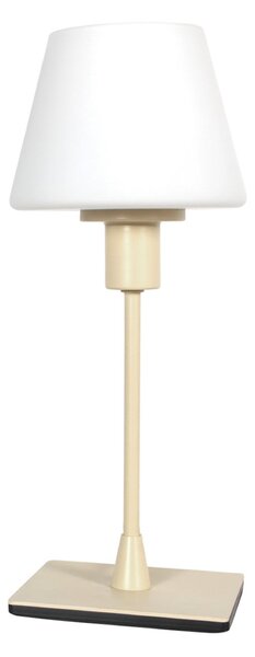 Steinhauer Lampa de masă Ancilla, crem, înălțime 33 cm, metal, sticlă, E14, Alb, Camera de zi / sufragerie, Sticlă