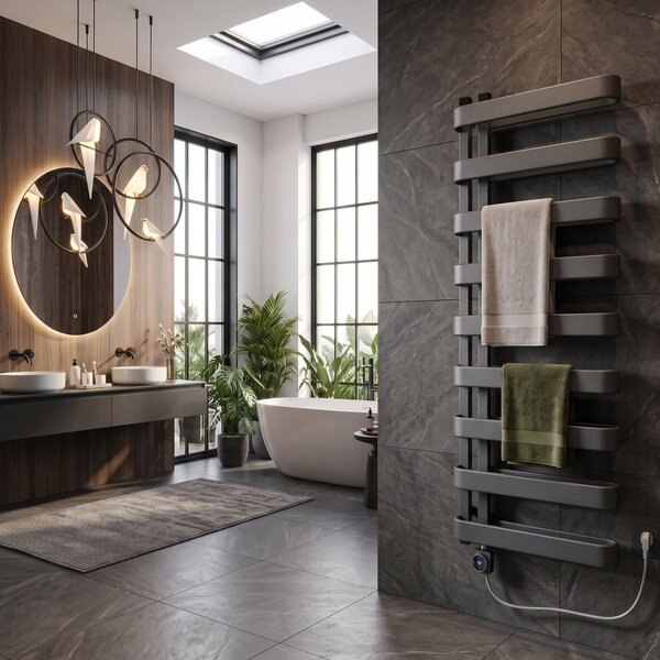 Radiator electric Rea Artas 130x50cm Gri