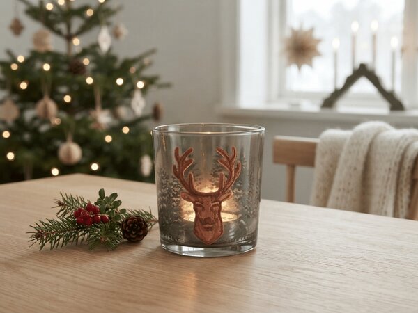 Suport de lumanari de ceai FOREST DEER 9 cm