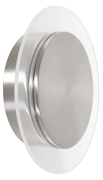 Steinhauer Aplică de perete LED Lido, gri metalizat, metal, 2.700 K, reglabil, Metalic, Camera de zi / sufragerie, Metal