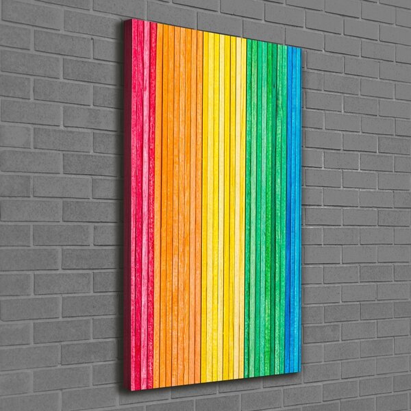 Tablouri tipărite pe pânză dungi colorate