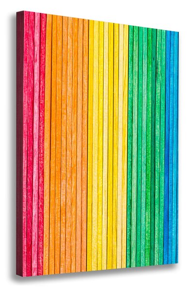 Tablouri tipărite pe pânză dungi colorate