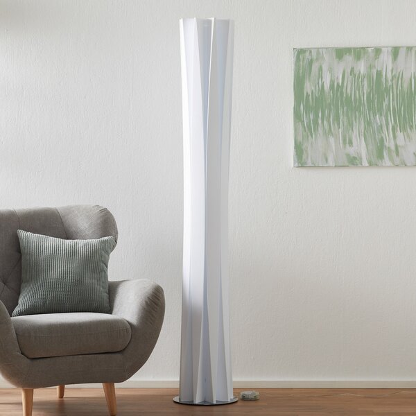 Lampadar Slamp, Bach, reglabil, Alb, Camera de zi, Plastic, Design