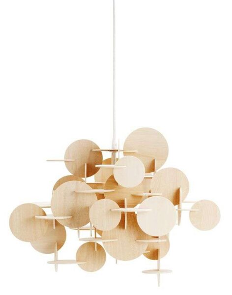 Lustră Pendul Normann Copenhagen, Bej, Camera de zi, Lemn